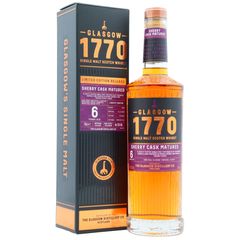Glasgow 1770 Sherry Cask Batch #1 Lightly Peated 2019 6 Year Old