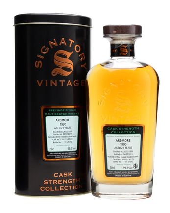 Ardmore 1990 21년산 Cask #30122 30125 Signatory Cask Strength Collection
