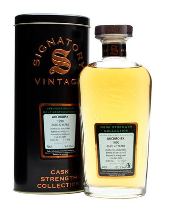 Auchroisk 1990 22년산 Cask #3658 Signatory Cask Strength Collection