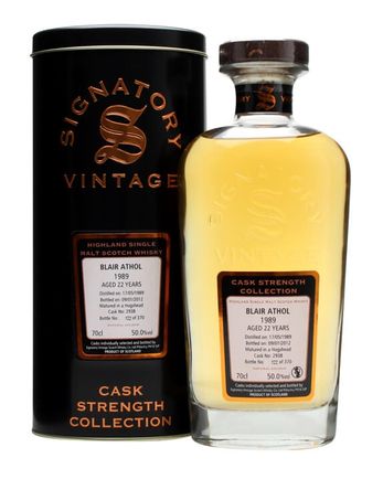 Blair Athol 1989 22년산 Cask #2938 Signatory Cask Strength Collection