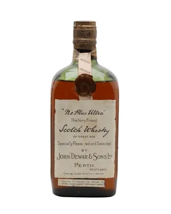 Ne Plus Ultra Dewar's Spring Cap Bottled 1940s