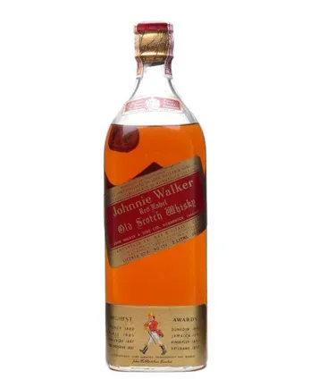 Johnnie Walker Red Label Bottled 1970s Large Bottle
