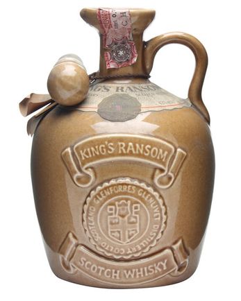 King's Ransom 12년산 Brown Ceramic Bottled 1980s