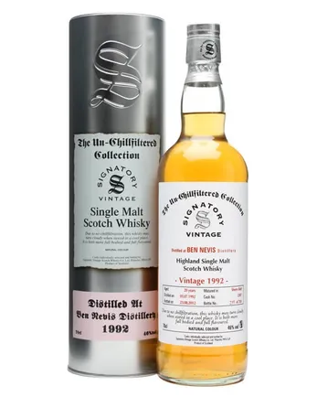 Ben Nevis 1992 20년산 Sherry Butt #2307 Signatory Un-Chillfiltered Collection