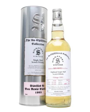 Ben Nevis 1993 15년산 Unchillfiltered Sherry Signatory Un-Chillfiltered Collection