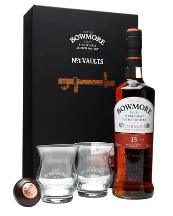 Bowmore 15년산 Darkest 2 Glass & Stopper Set