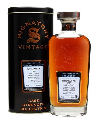 Bunnahabhain 1980 31년산 Cask #604 Signatory Cask Strength Collection