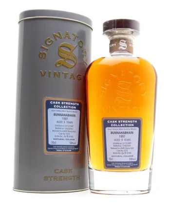 Bunnahabhain 1997 9년산 Sherry Butt Signatory Cask Strength Collection