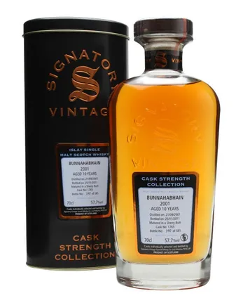 Bunnahabhan 2001 10년산 Signatory Cask Strength Collection