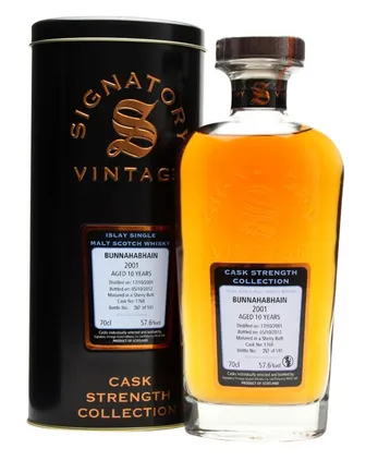Bunnahabhain 2001 10년산 Sherry Butt #1768 Signatory Cask Strength Collection