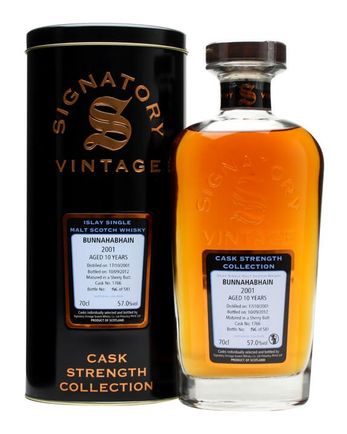 Bunnahabhain 2001 10년산 Sherry Butt #1766 Signatory Cask Strength Collection