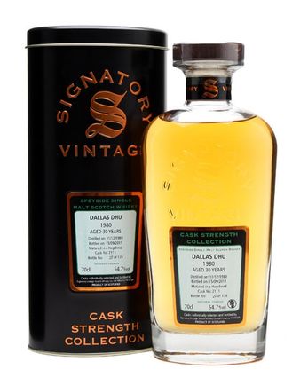 Dallas Dhu 1980 30년산 Cask #2111 Signatory