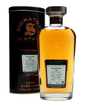Dallas Dhu 1980 31년산 Cask #2106 Signatory Cask Strength Collection