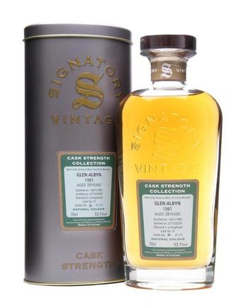 Glen Albyn 1981 28년산 Signatory Cask Strength Collection