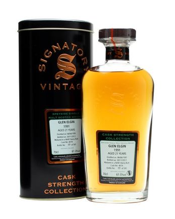 Glen Elgin 1991 21년산 Refill Sherry Butt #4078 Signatory Cask Strength Collection