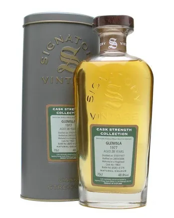 Glenisla 1977 28년산 Signatory