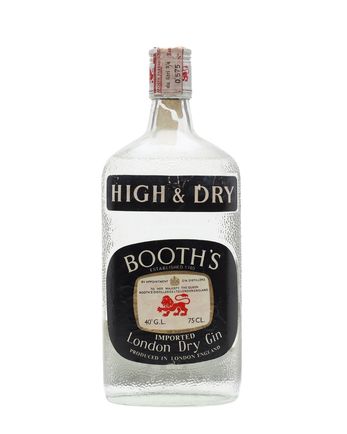 Booth's London Dry Gin Bottled 1970s
