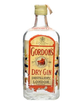 Gordon's Dry Gin Bottled 1980s