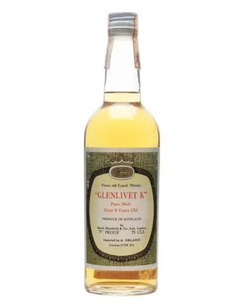 Glenlivet K Pure Malt 8년산 Hatch Mansfield Independent Bottling