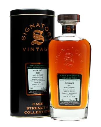 Glenlivet 1981 30년산 Sherry Hogshead #9457 Signatory Cask Strength Collection