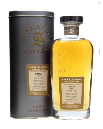 Cambus 1991 18년산 Signatory