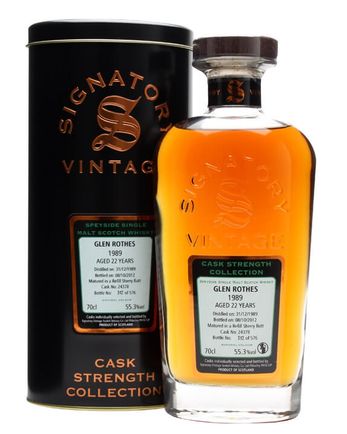 Glenrothes 1989 22년산 Sherry Butt #24378 Signatory Cask Strength Collection