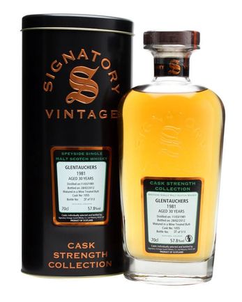 Glentauchers 1981 30년산 Cask #1055 Signatory Cask Strength Collection