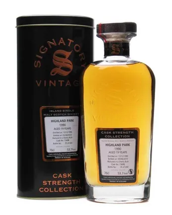 Highland Park 1990 19년산 Sherry Butt #15698 Signatory Cask Strength Collection