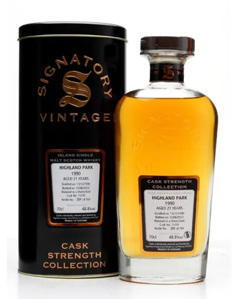 Highland Park 1990 21년산 Sherry Butt #15701 Signatory Cask Strength Collection