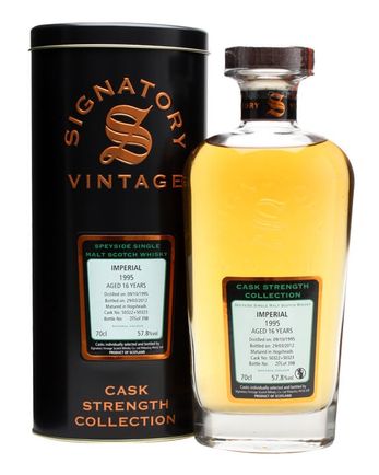 Imperial 1995 16년산 Cask #50322 + 50323 Signatory Cask Strength Collection