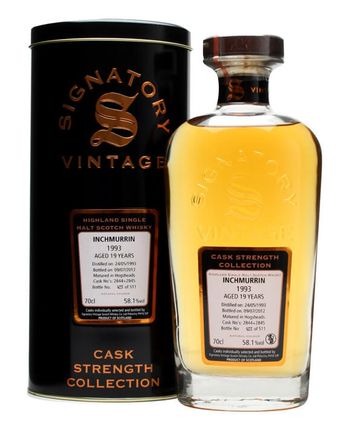 Inchmurrin 1993 19년산 Casks #2844+5 Signatory Cask Strength Collection