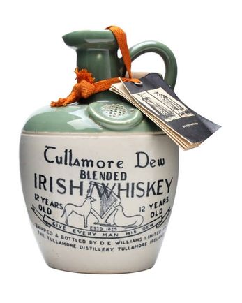 Tullamore Dew 12년산 Ceramic Decanter Bottled 1960s