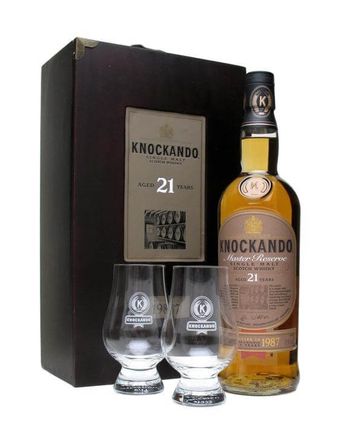 Knockando 1987 21년산 Master Reserve 2 Glasses