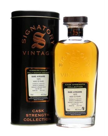 Rare Ayrshire Ladyburn 1975 36년산 Cask #563 Signatory Cask Strength Collection
