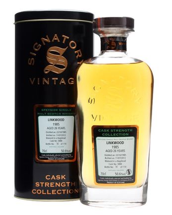 Linkwood 1985 26년산 Cask #3888 Signatory Cask Strength Collection