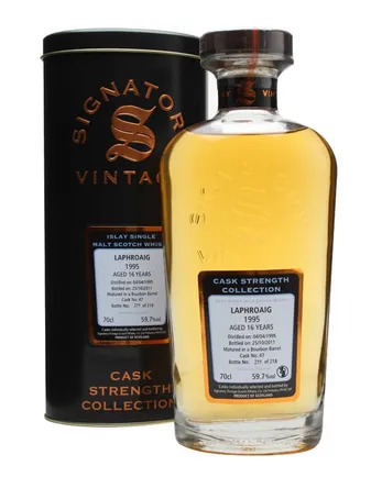 Laphroaig 1995 16년산 Cask #47 Signatory Cask Strength Collection