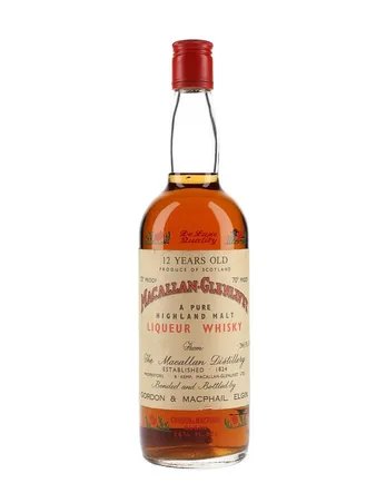 Macallan Glenlivet 12년산 Liqueur Whisky Bottled 1960s Gordon & Macphail