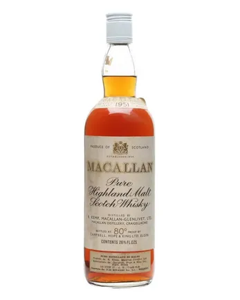Macallan 1951 Vintage Label
