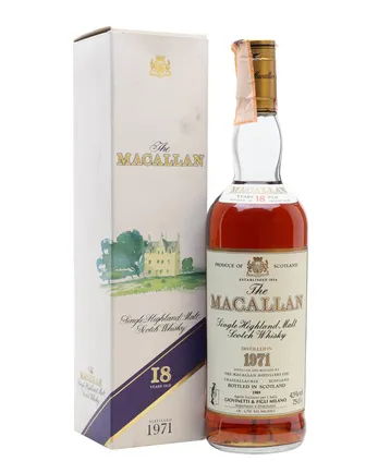 Macallan 1971 18년산 Vintage Label