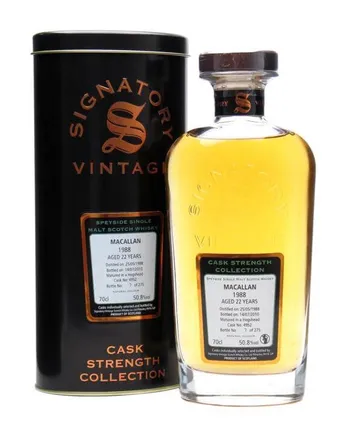 Macallan 1988 22년산 Cask #4952 Signatory Cask Strength Collection