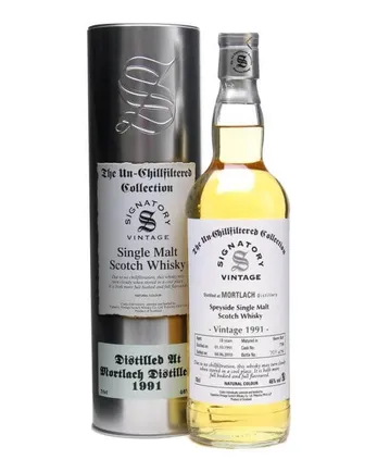 Mortlach 1991 18년산 Sherry Butt Un Chillfiltered Signatory Un-Chillfiltered Collection