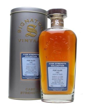 Port Ellen 1982 25년산 Sherry Cask Signatory Cask Strength Collection Bottled 2007