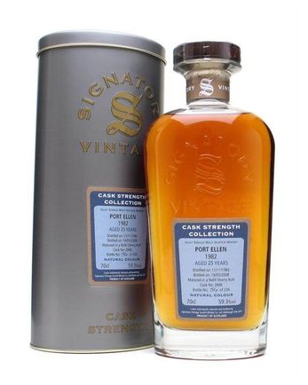 Port Ellen 1982 25년산 Sherry Cask Signatory Cask Strength Collection Bottled 2008