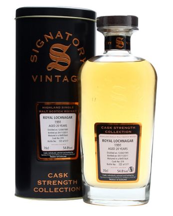 Royal Lochnagar 1991 20년산 Sherry Butt #374 Signatory Cask Strength Collection