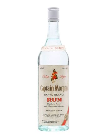 Captain Morgan Carta Blanca Rum Bottled 1980s