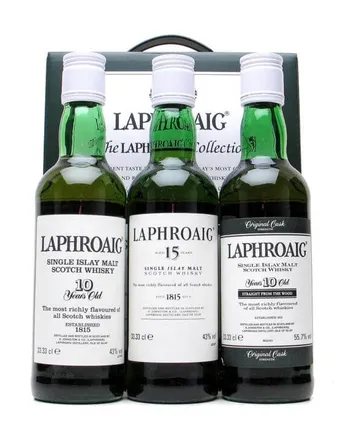 Laphroaig Collection 10년산 15년산 10년산 Cask Str 3x33cl