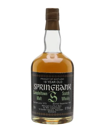 Springbank 1973 18년산 Rum Butt Cadenhead's