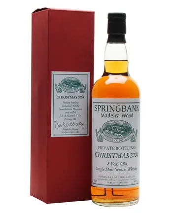 Springbank 8년산 Madeira Wood Bottled Christmas 2004
