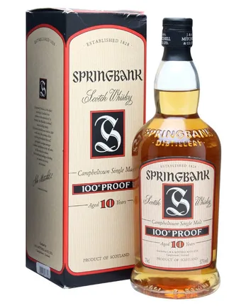 Springbank 10년산 100 Proof Old Presentation