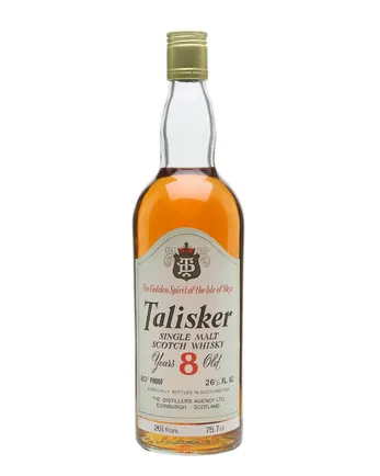 Talisker 8년산 Clear Glass Bottled 1970s